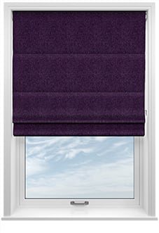 Wexley, Midnight Plum - Twist&Fit Roman Blind